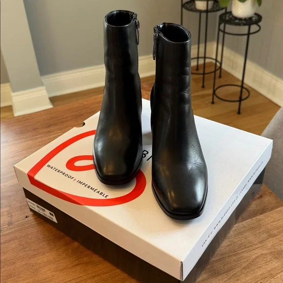 Jolene Black Leather Bootie - Picture 4 of 8